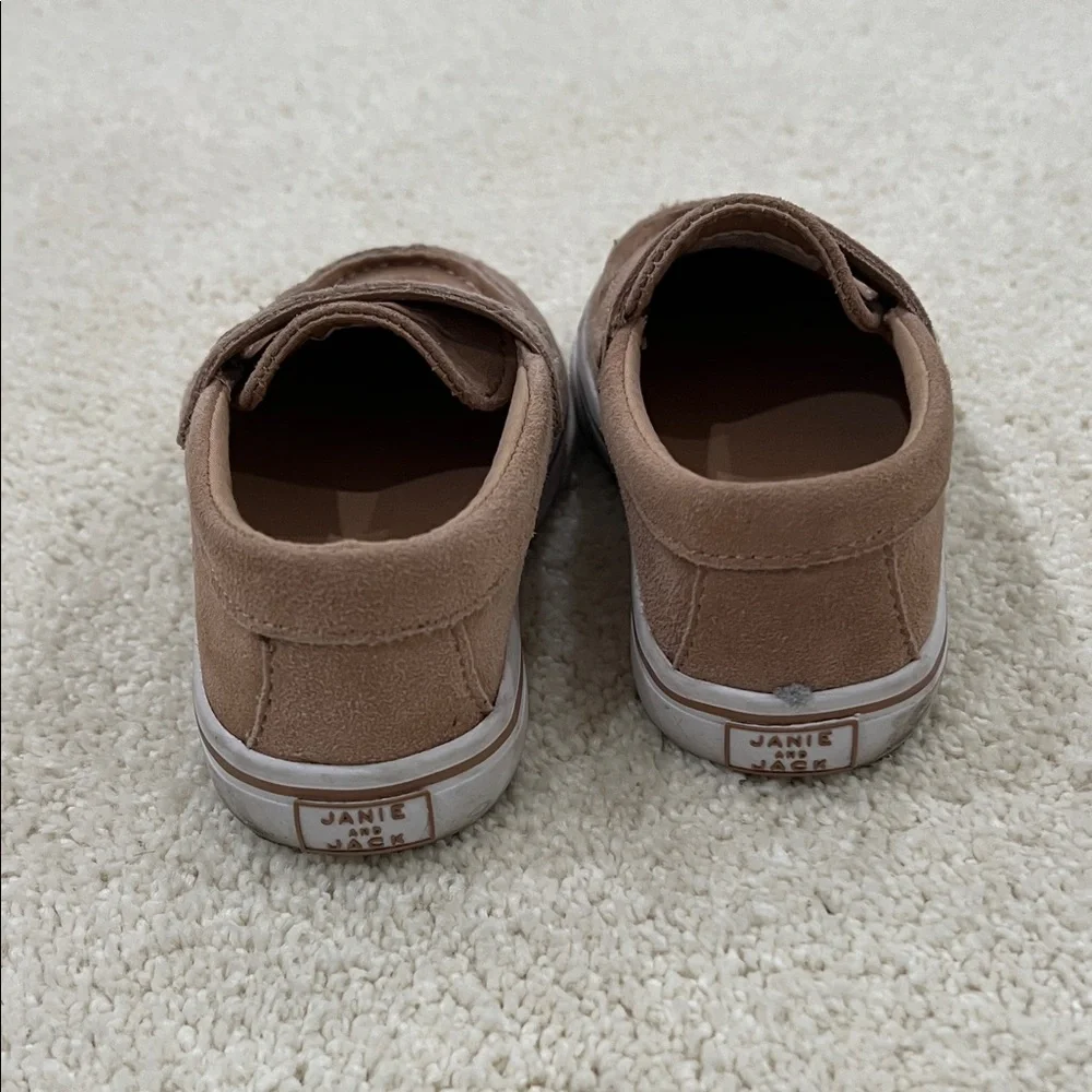 Janie and Jack Tan Kids Moccasins